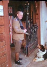Willem Mengelberg, Chasa Mengelberg met zijn hond Rin, 1947