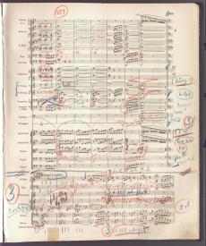 Willem Mengelberg: directiepartituur/conducting score Vijfde Symfonie van Gustav Mahler, met wijzigingen van de componist. Nederlands Muziek Instituut