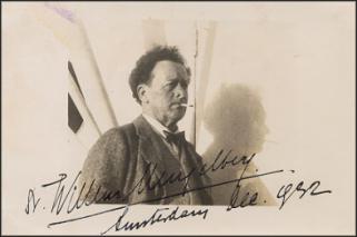 Gesigneerde foto van Willem Mengelberg, 1932