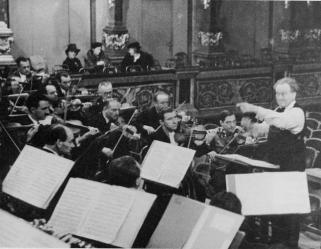 Repetitie met de Wiener Philharmoniker in de Goldener Saal, maart 1940