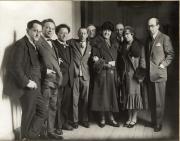 Rudolf Mengelberg, Ottorino Resphghi, Willem Mengelberg, Igor Strawinsky, Cornelis Dopper, mw. Mengelberg, Sam Bottenheim, mw. Lourié, Arthur Lourié, 1926